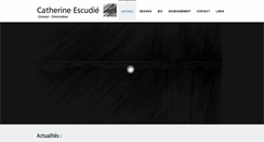 Desktop Screenshot of catherine-escudie.com