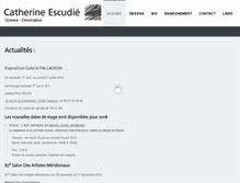 Tablet Screenshot of catherine-escudie.com